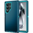 thumbnail image 1 of RegSun for Galaxy S24 Ultra Case,Shockproof 3-Layer Full Body Protection [Without Screen Protector] Rugged Heavy Duty High Impact Hard Cover Case for Samsung Galaxy S24 Ultra,Turquoise, 1 of 7