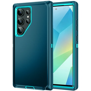 RegSun for Galaxy S25 Ultra Case,Shockproof 3-Layer Full Body Protection [Without Screen Protector] Rugged Heavy Duty High Impact Hard Cover Case for Galaxy S25 Ultra,Turquoise