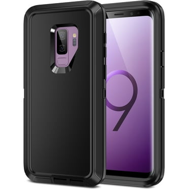 RegSun for Galaxy S9 Plus Case,Shockproof 3-Layer Full Body Protection [Without Screen Protector] Rugged Heavy Duty High Impact Hard Cover Case for Samsung Galaxy S9 Plus,Black