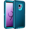 thumbnail image 1 of RegSun for Galaxy S9Case,Shockproof 3-Layer Full Body Protection [Without Screen Protector] Rugged Heavy Duty High Impact Hard Cover Case for Samsung Galaxy S9,Turquoise, 1 of 7