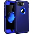 thumbnail image 1 of RegSun for iPhone 8 plus,iPhone 7 plus Case,Built-in Screen Protector, Shockproof 3-Layer Full Body Protection Rugged Heavy Duty Hard Cover Case for iPhone 8+/7+ 5.5 inch,Dark Blue, 1 of 6