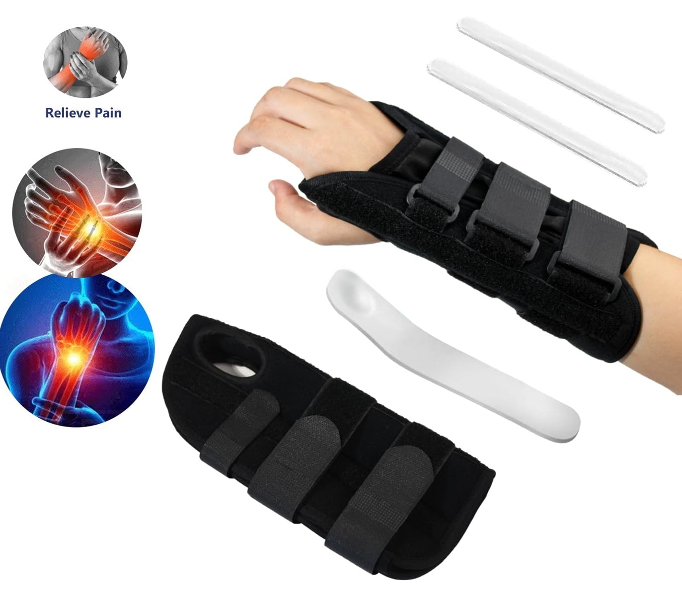 Regain R1 Extra long Carpal Tunnel Recover Wrist Brace with Removable ...