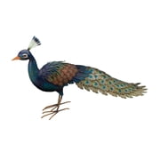 Regal Art & Gift Peacock - Roamer Metal 20.75" Bird Statue