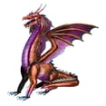thumbnail image 1 of Regal Art & Gift Dragon Decor 30" - Red Metal 30.75" Mythical Figurine, 1 of 2