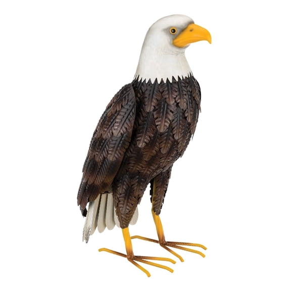 Regal Art & Gift Eagle Decor - Standing Metal 18" Bird Statue