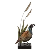 Regal Art & Gift Metallic Quail Decor 16.5" Bird Statue