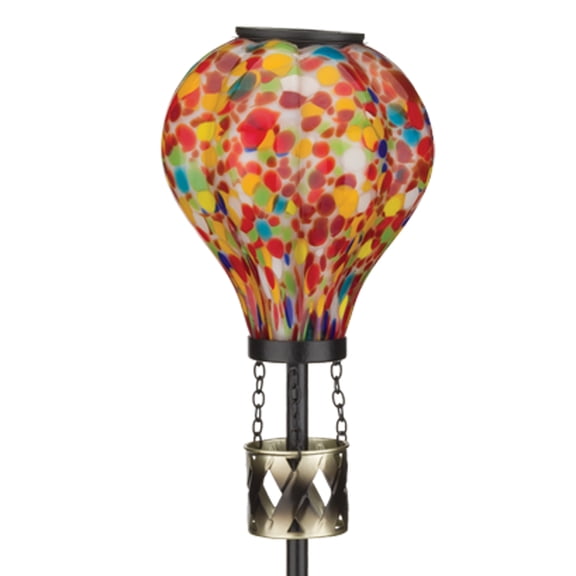 Regal Art & Gift Murano HAB Solar Stake - Multi Metal 36" Light Lantern