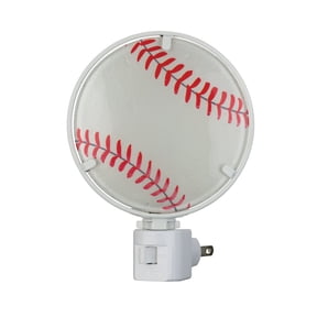 Regal Art & Gift Night Light - Baseball Metal 6" Led Plug-In