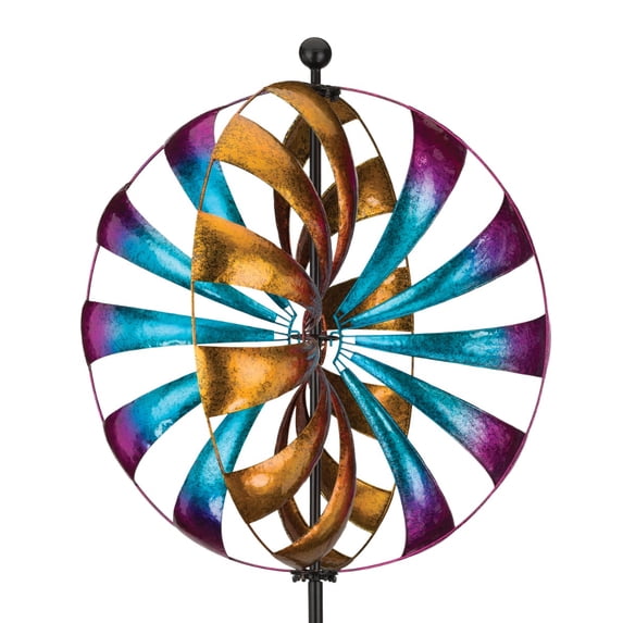 Regal Art & Gift Orb Wind Spinner 84" Metal 84" Kinetic Garden
