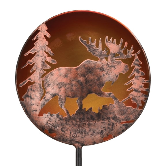 Regal Art & Gift Night Sky Solar Stake - Moose Metal 36" Light Lantern