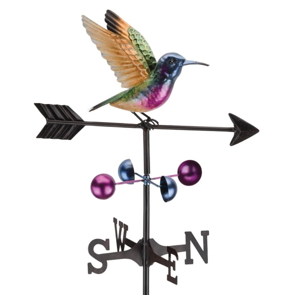Regal Art & Gift Weathervane Stake - Purple Coronet Metal 59.5" Garden Yard