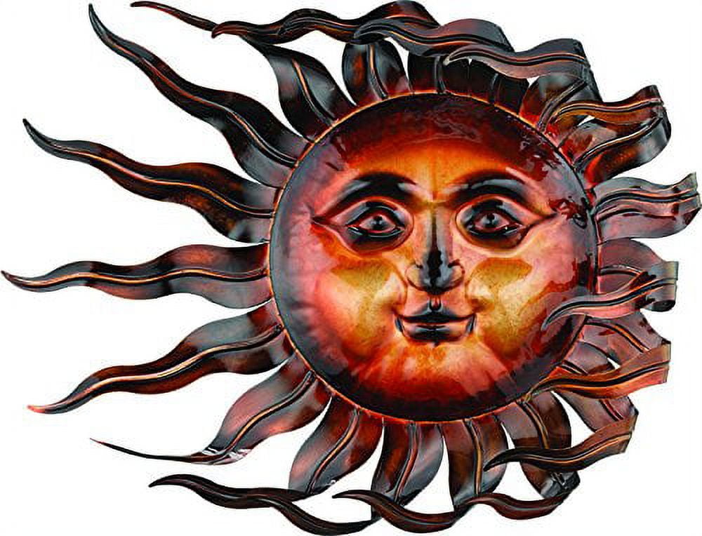 Windswept Sun Dark Bronze Metal Wall Decor, 26" x 19.5"