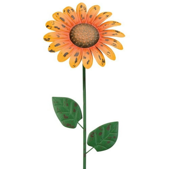 Regal Art and Gift 11624 - Orange Daisy Garden Stake Lawn Decor