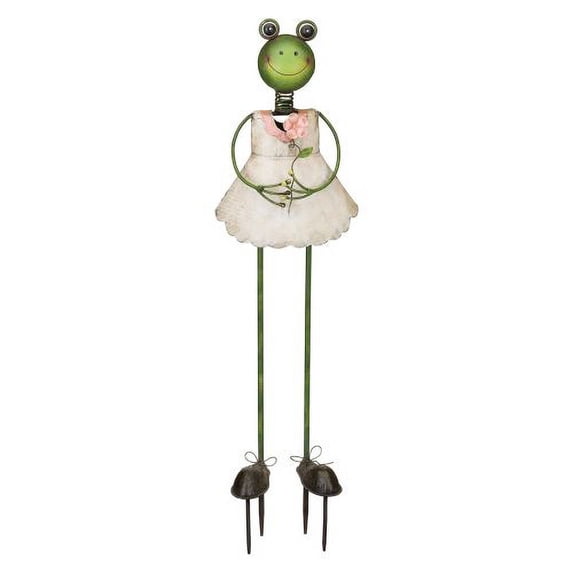 Regal Art and Gift 12224 - Multi-Colored Frog Princess Garden Stake Decor