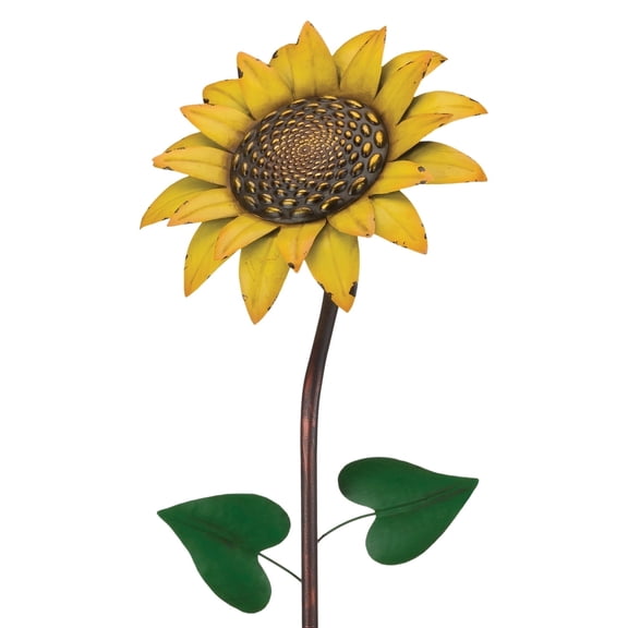 Regal Art & Gift 46" Vintage Flower Stake - Sunflower Metal Garden Stake