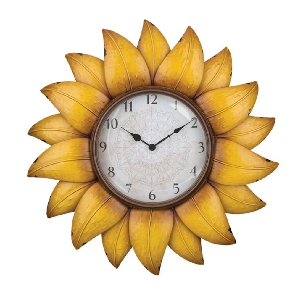 Regal Art  and  Gift 13248 - Clock - Sunflower Wall Decor Clocks