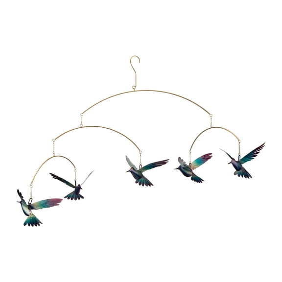 Regal Art & Gift Hanging Mobile - Hummingbird Metal 22.25"" Garden Accessory