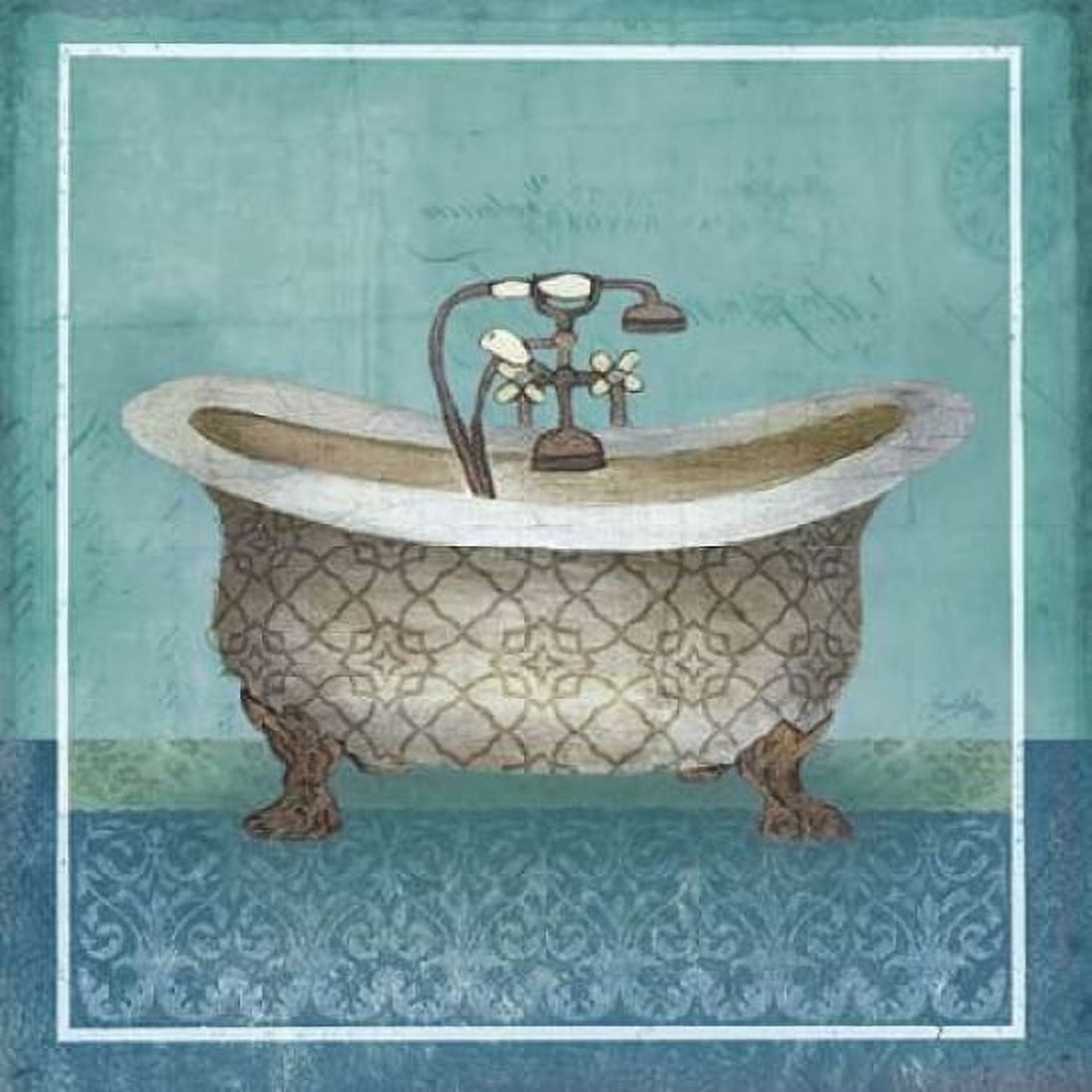 Regal Blue Tub II Canvas Art - Elizabeth Medley (24 x 24)
