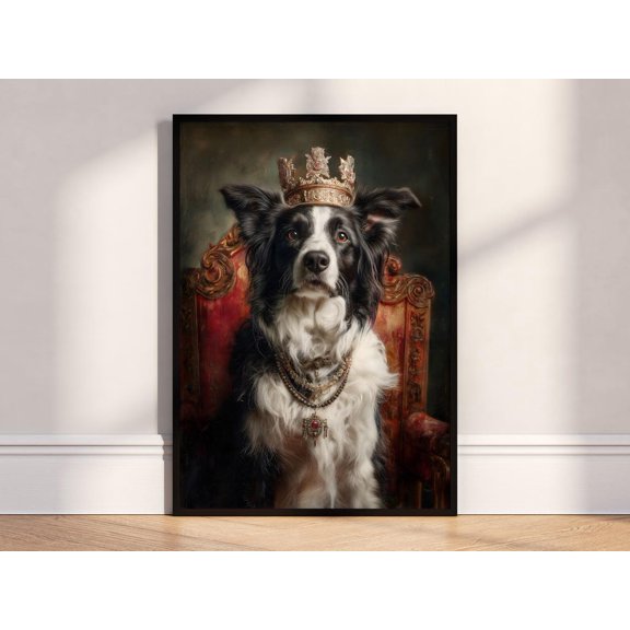 Regal Border Collie Royal Pet Poster Unframed Paper Print