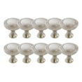 thumbnail image 1 of Design House Regal Modern 10-Pack Kitchen or Bath 1.26" Cabinet Knobs, Brushed Nickel, 1 of 10