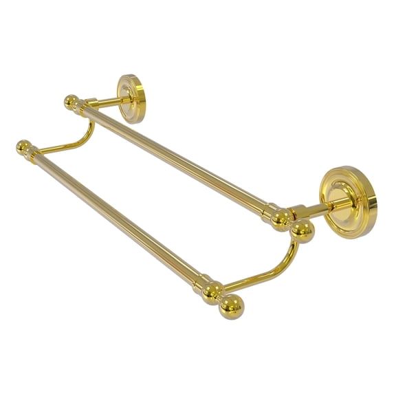 Regal Collection Double Towel Bar - Polished Brass / 30 Inch