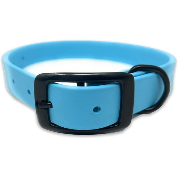 Regal Dog Products Waterproof Dog Collar with Black Hardware - Water Resistant & Easy to Clean Dog Collar with Double Buckle and D Ring