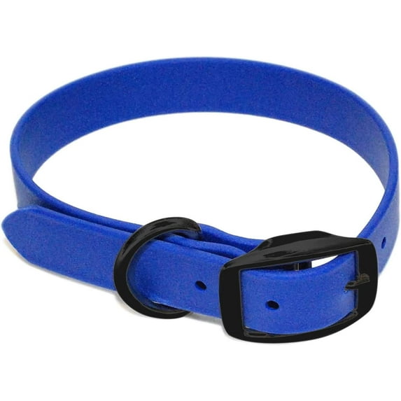 Regal Dog Products Waterproof Dog Collar with Black Hardware - Water Resistant & Easy to Clean Dog Collar with Double Buckle and D Ring