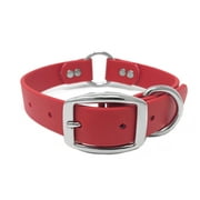 Regal Dog Products Waterproof Dog Collar with Heavy Duty Center Ring, Double Buckle and D Ring