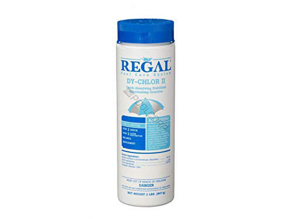Regal Dy-Chlor II Granular 2 lbs. Bottle for Swimming Pools and Spas