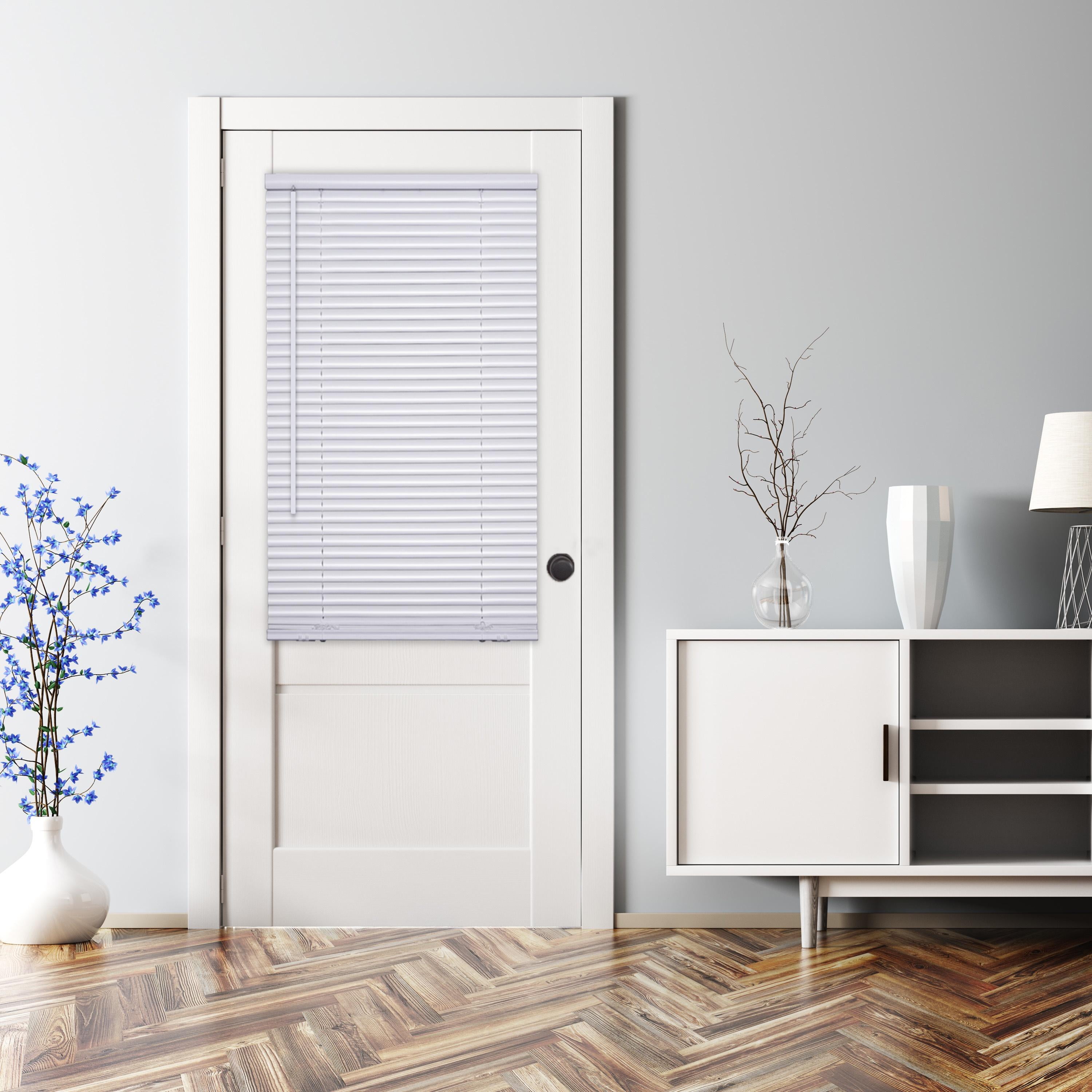Regal Living Cordless Room Darkening Magnetic Mini Blinds, White - 25 in. W x 42 in. L