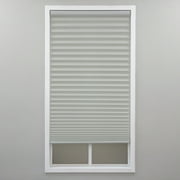 Regal Estate, 1 inch Cordless Light Filtering Pleated Shade, Silver Gray, 38W x 72L