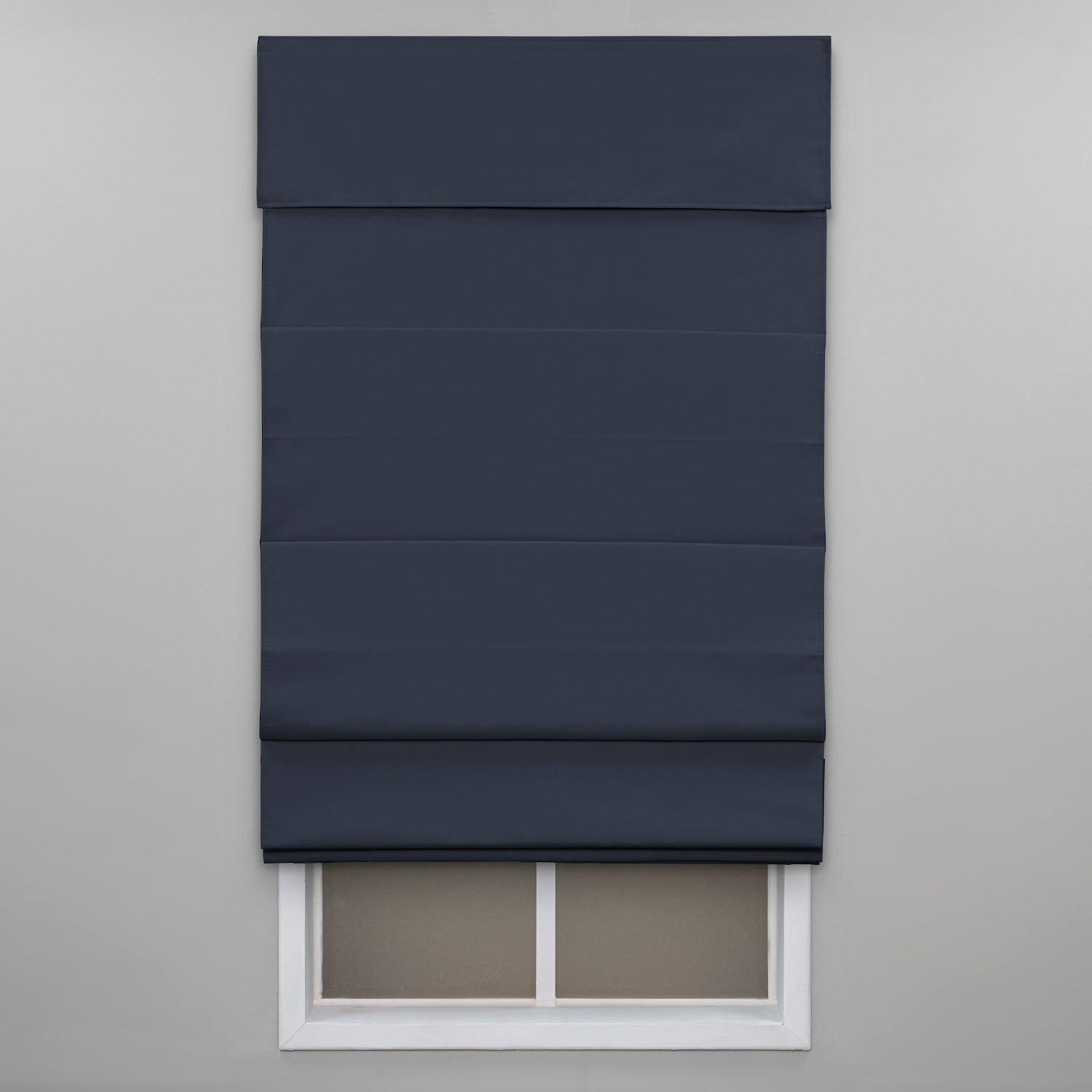 Regal Living Classic Cordless Room Darkening Roman Shade, Indigo, 32W x 64L