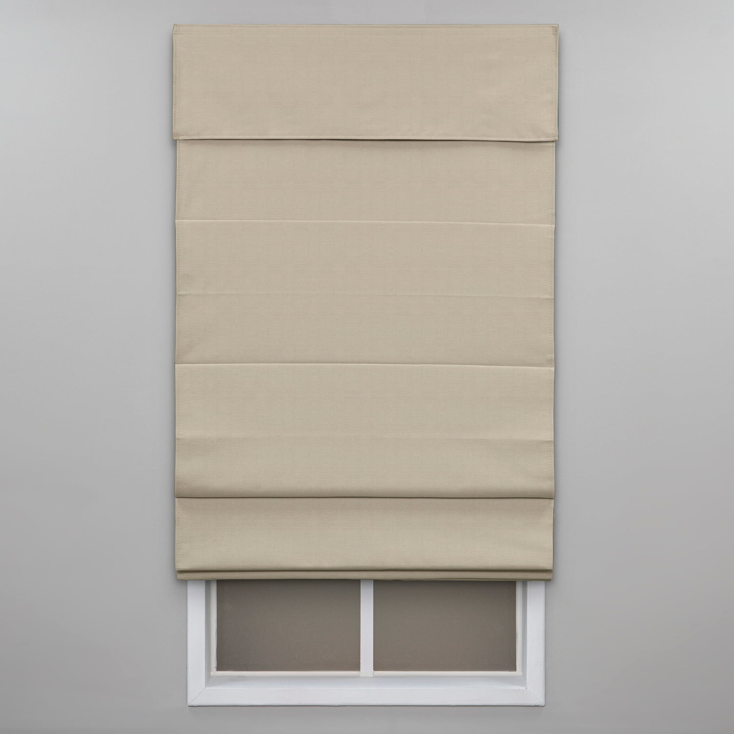 Regal Living Classic Cordless Room Darkening Roman Shade, Linen, 34W x 64L