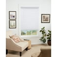 thumbnail image 1 of Regal Living White Cordless Room Darkening Textured Faux Wood Blinds, 55" W x 48" L, 1 of 6