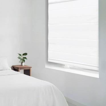 Regal Living Insulating Cordless Blackout Roman Shade, White, 23W x 72L