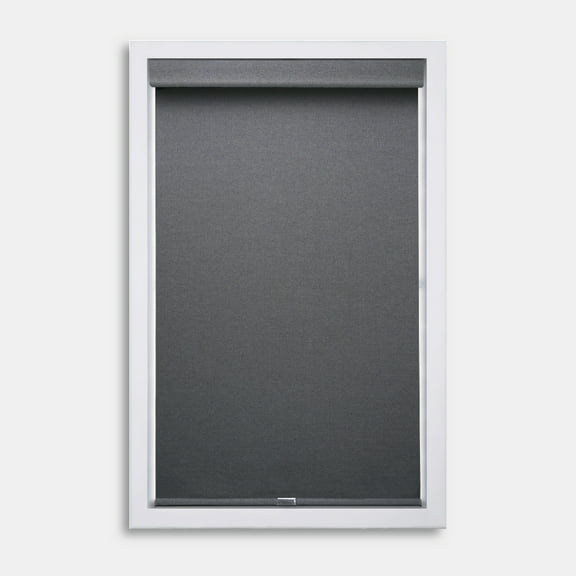 Regal Living Cordless Blackout Polyester Roller Shades, Gray - 35" W x 72" L