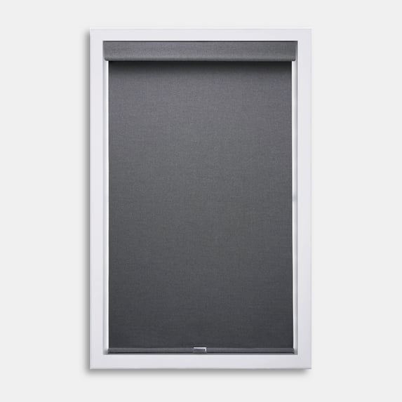 Regal Living Cordless Blackout Polyester Roller Shades, Gray - 52" W x 72" L