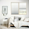 thumbnail image 1 of Regal Living Cordless Light Filtering Polyester Pleated Shades, White - 33 in. W x 64 in. L, 1 of 7