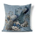 thumbnail image 1 of Regal Feathers Indoor/Outdoor Pillow in Blue 26x26, 1 of 7