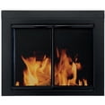thumbnail image 1 of Regal Flame 33-inch Premium Alpine Fireplace Expandable Black Iron Steel Guard Cover Door with Glass and Mesh - Medium, 1 of 9