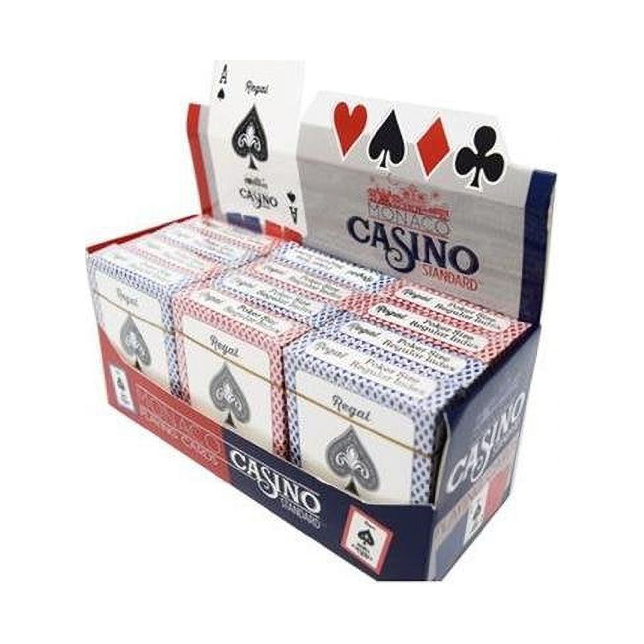 Regal Games Casino Standard Poker Playing Plastic Cards