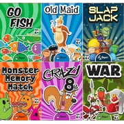 Regal Games, Classic Kids Card Games Set, Ideal for Family Game Nights & Learning Activities, 6 Pack