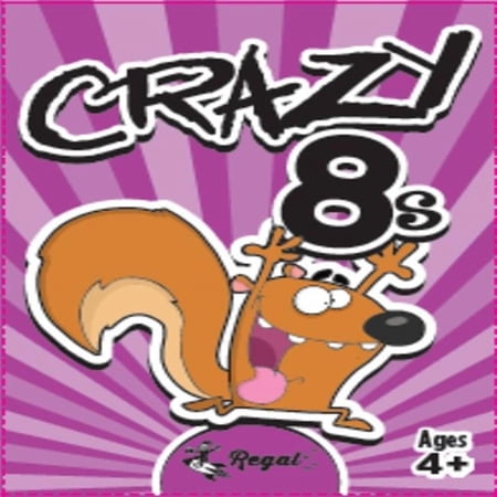 Regal Games, Crazy 8's Classic Card Game for Fun & Learning Activities, Ages 5 and Up