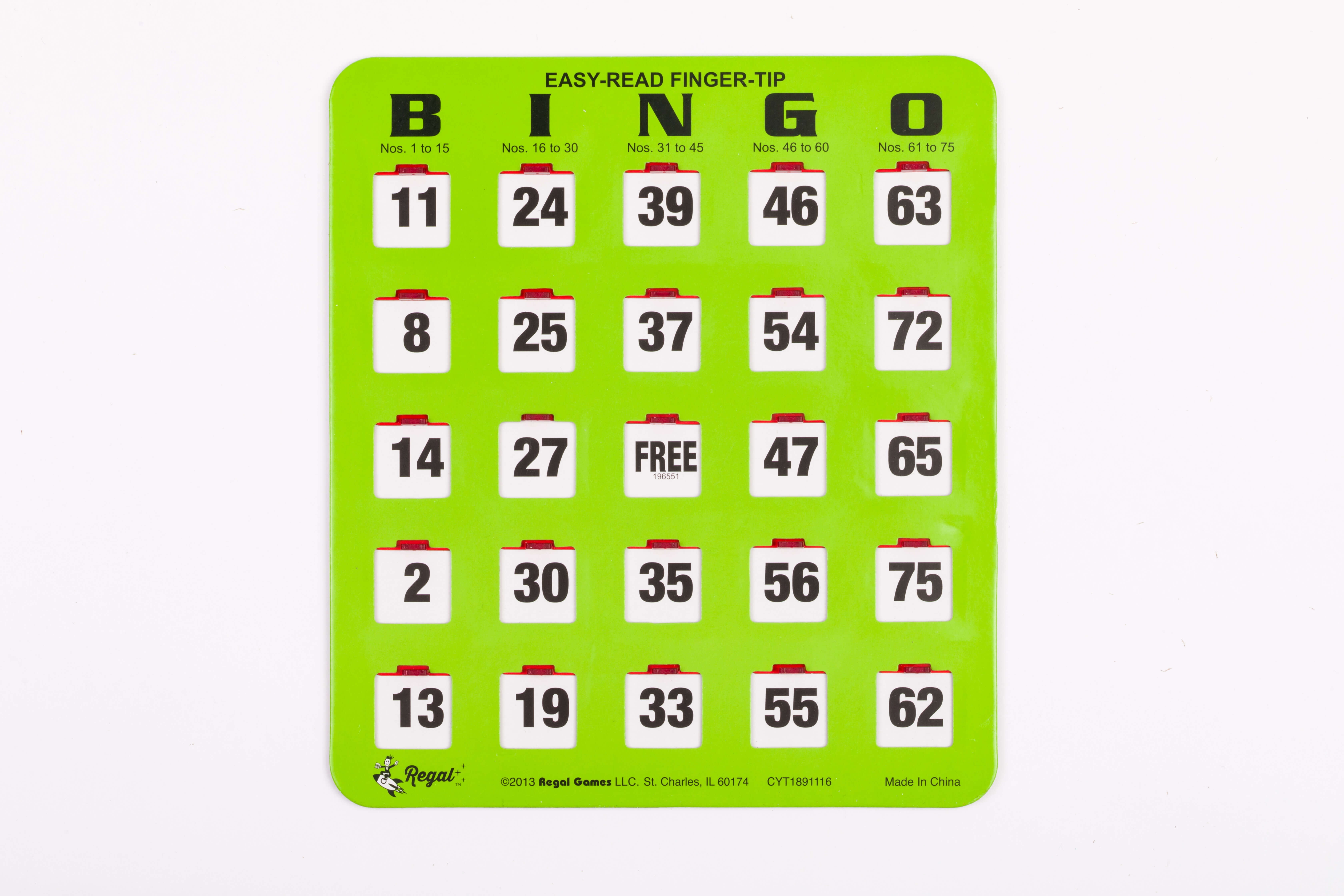 Family Bingo Set with Shutter Slide Cards