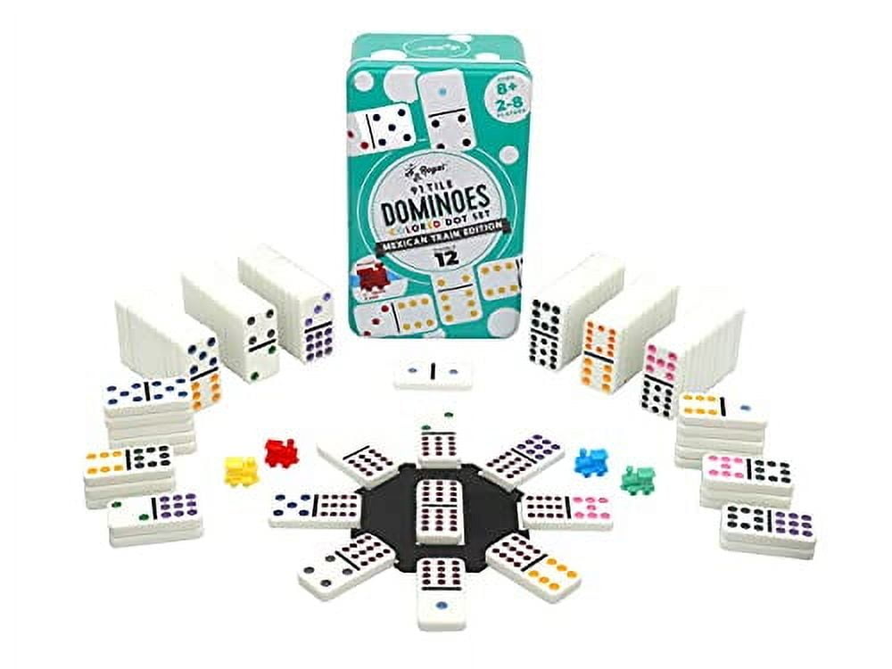 Regal Games Mexican Train Edition Double 12 Dominoes Set with 