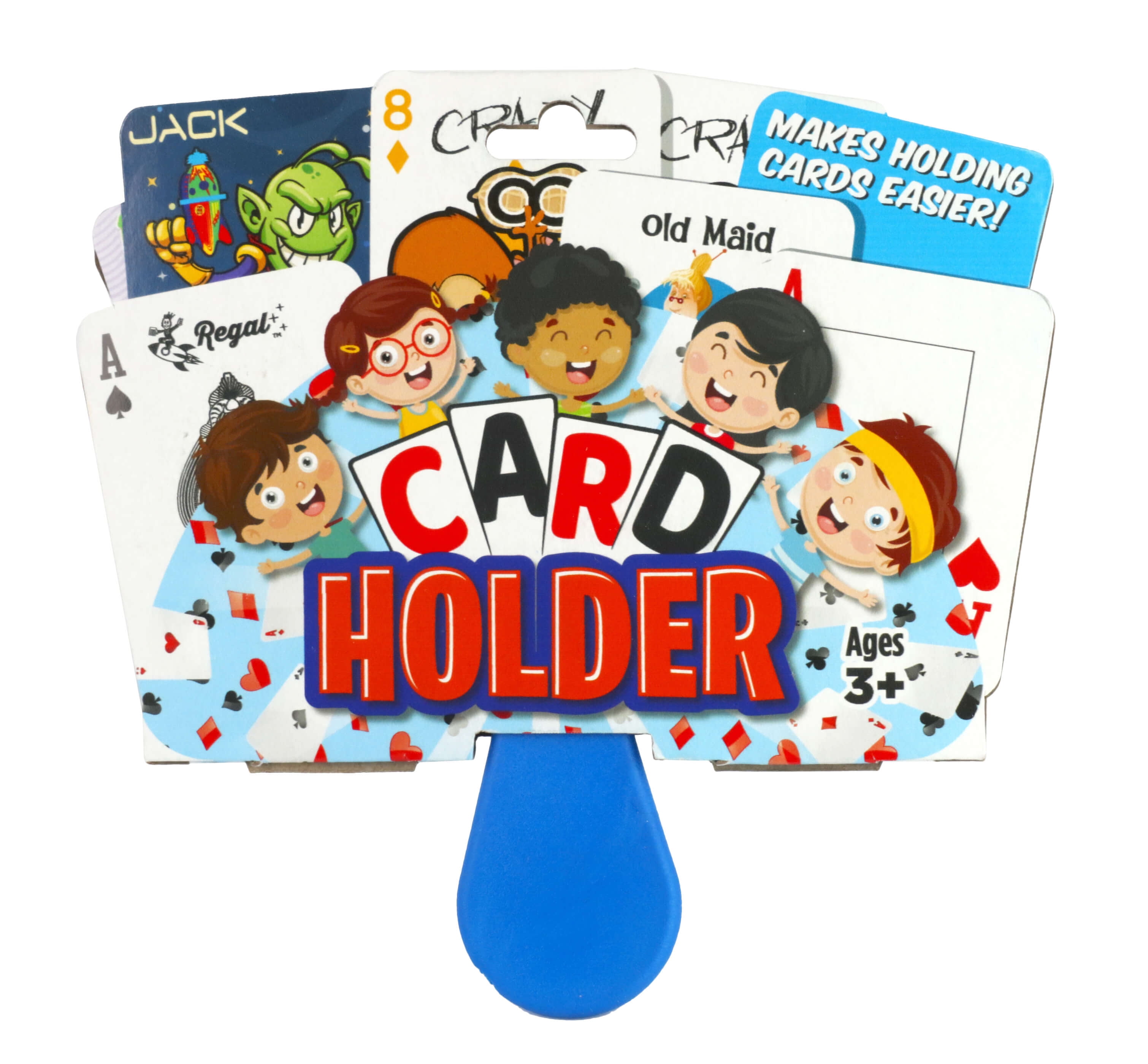 Regal Games Playing Card Holder for Kids, Family Games Nights & Parties