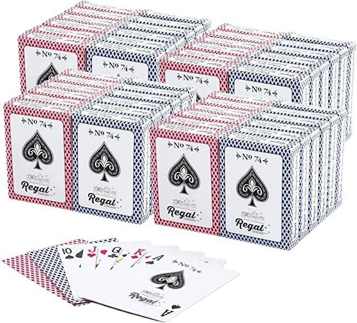 Playing Cards, Poker Size Standard Index, 12 Decks Of Cards (6 Blue And 6  Red), For Blackjack, Euchre, Canasta, Pinochle Card Game, Casino Grade