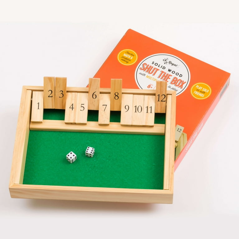 Regal Games Shut The Box 12 Spot Game Set