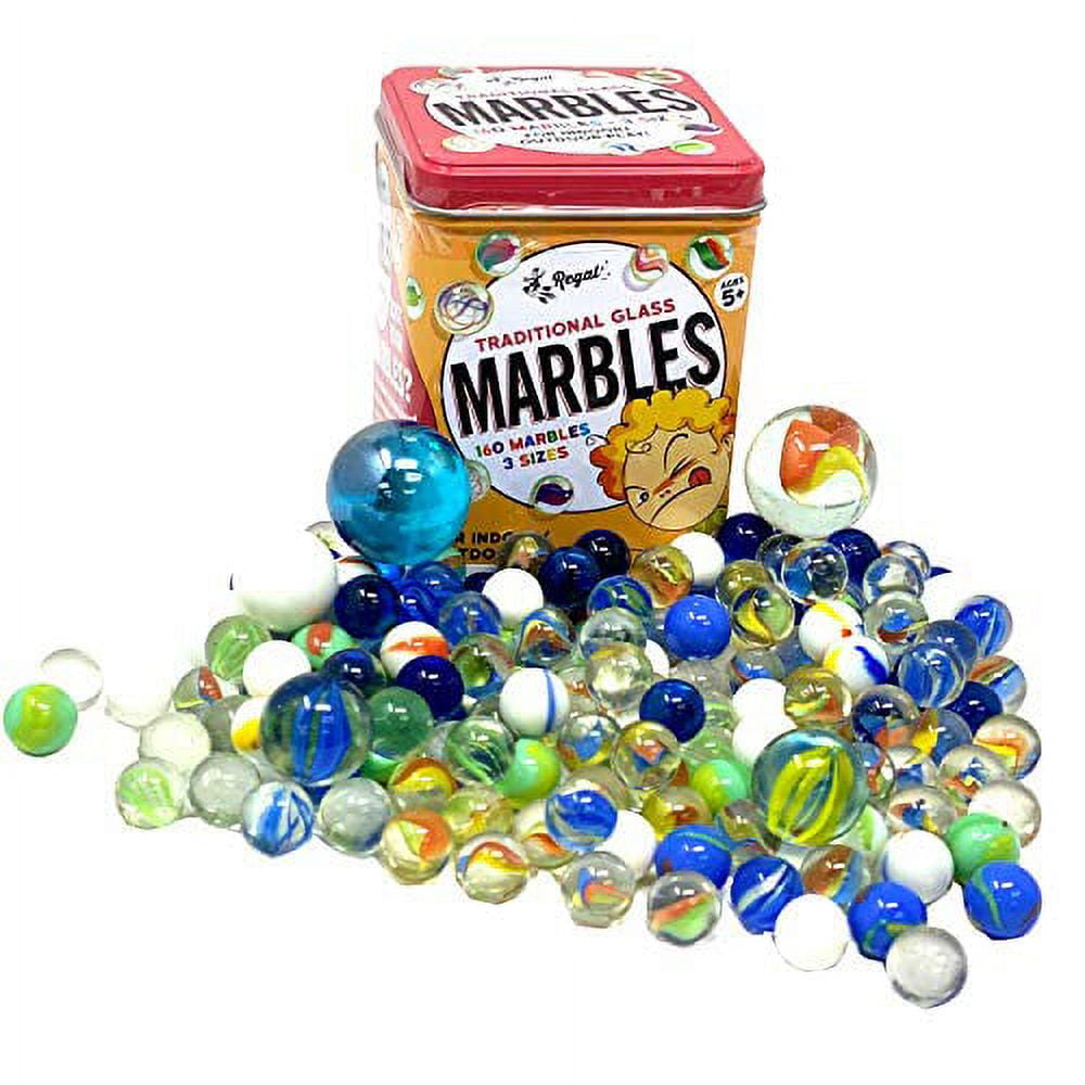 Regal Games Traditional Glass Marbles (160 Pieces) - Walmart.com