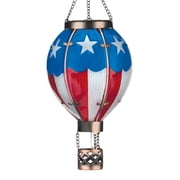 Regal Art & Gift Hot Air Balloon Solar Lantern SM - Americana Metal 15" Light Led
